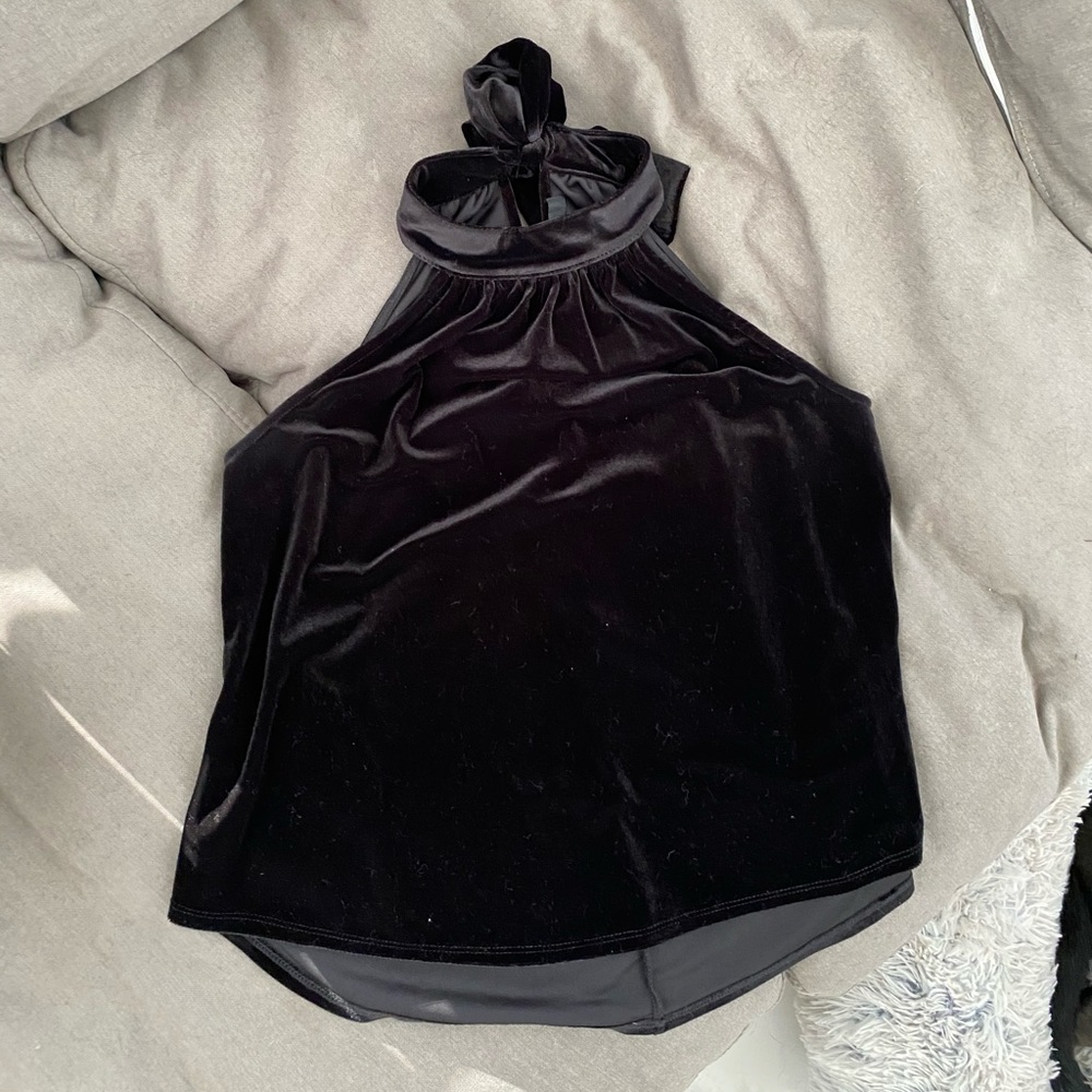Gibson x Glam velour halter top PXS